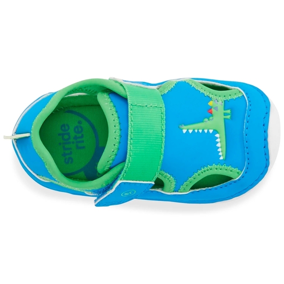 Stride Rite Blue and Green Kids Sandals - Picture 2 of 7